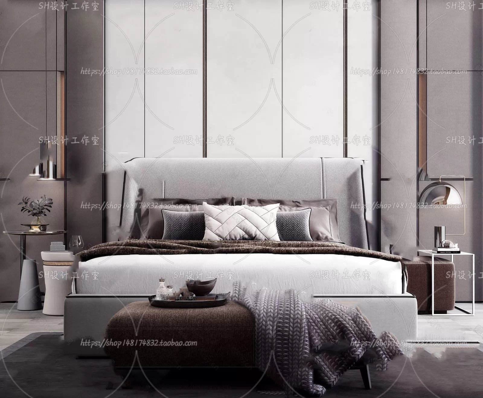 3DSKYFREE – BED 3DS MAX MODELS