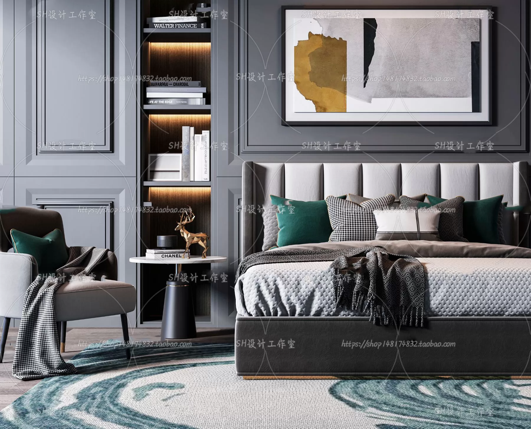 3DSKYFREE – BED 3DS MAX MODELS