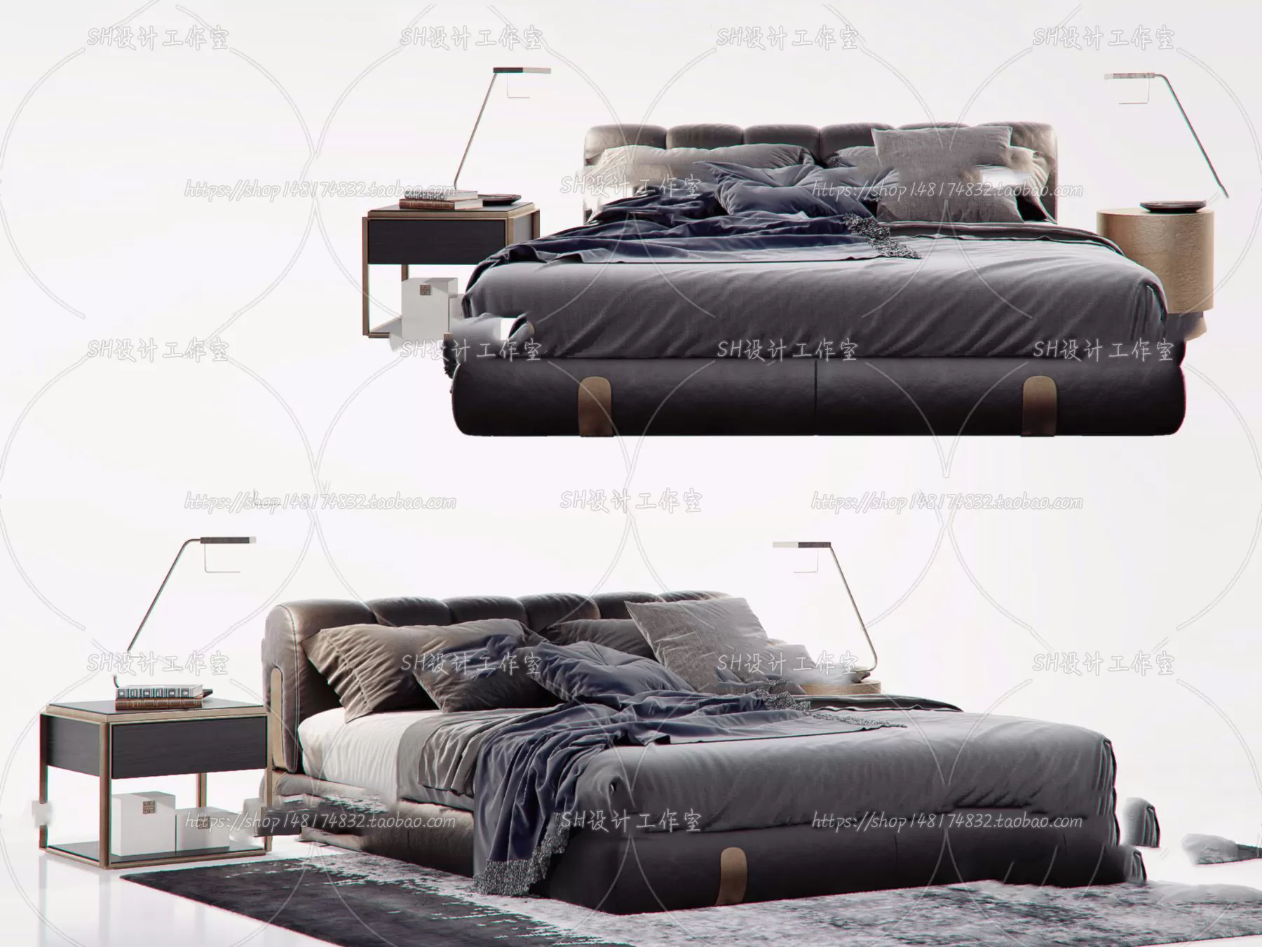 3DSKYFREE – BED 3DS MAX MODELS