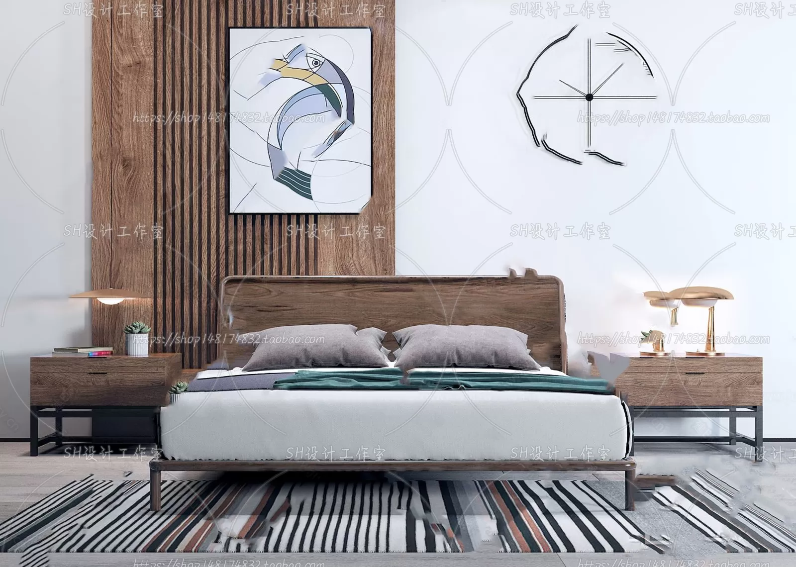 3DSKYFREE – BED 3DS MAX MODELS