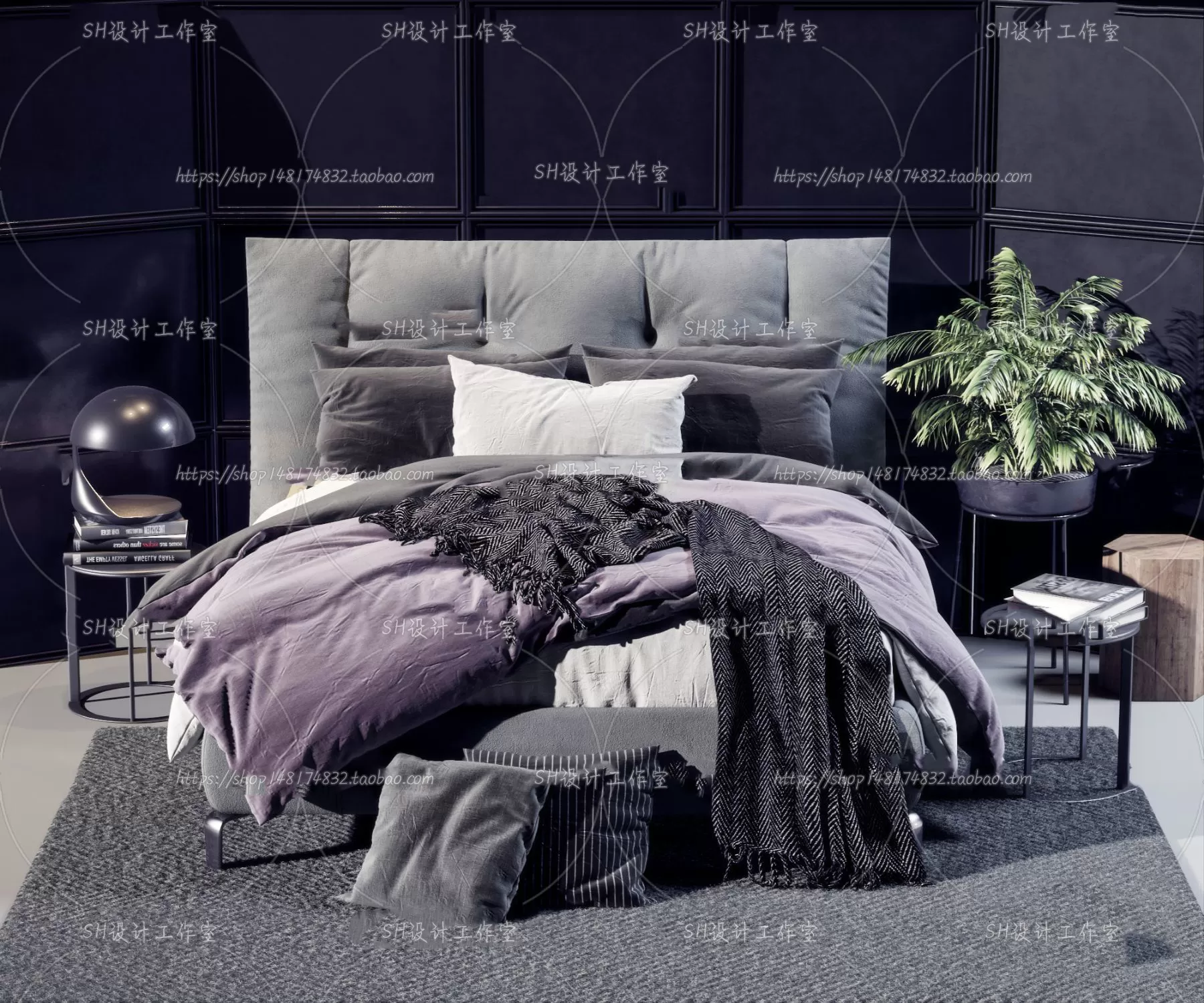 3DSKYFREE – BED 3DS MAX MODELS