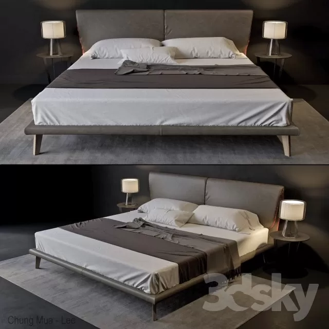 3DSKYFREE – BED 3DS MAX MODELS