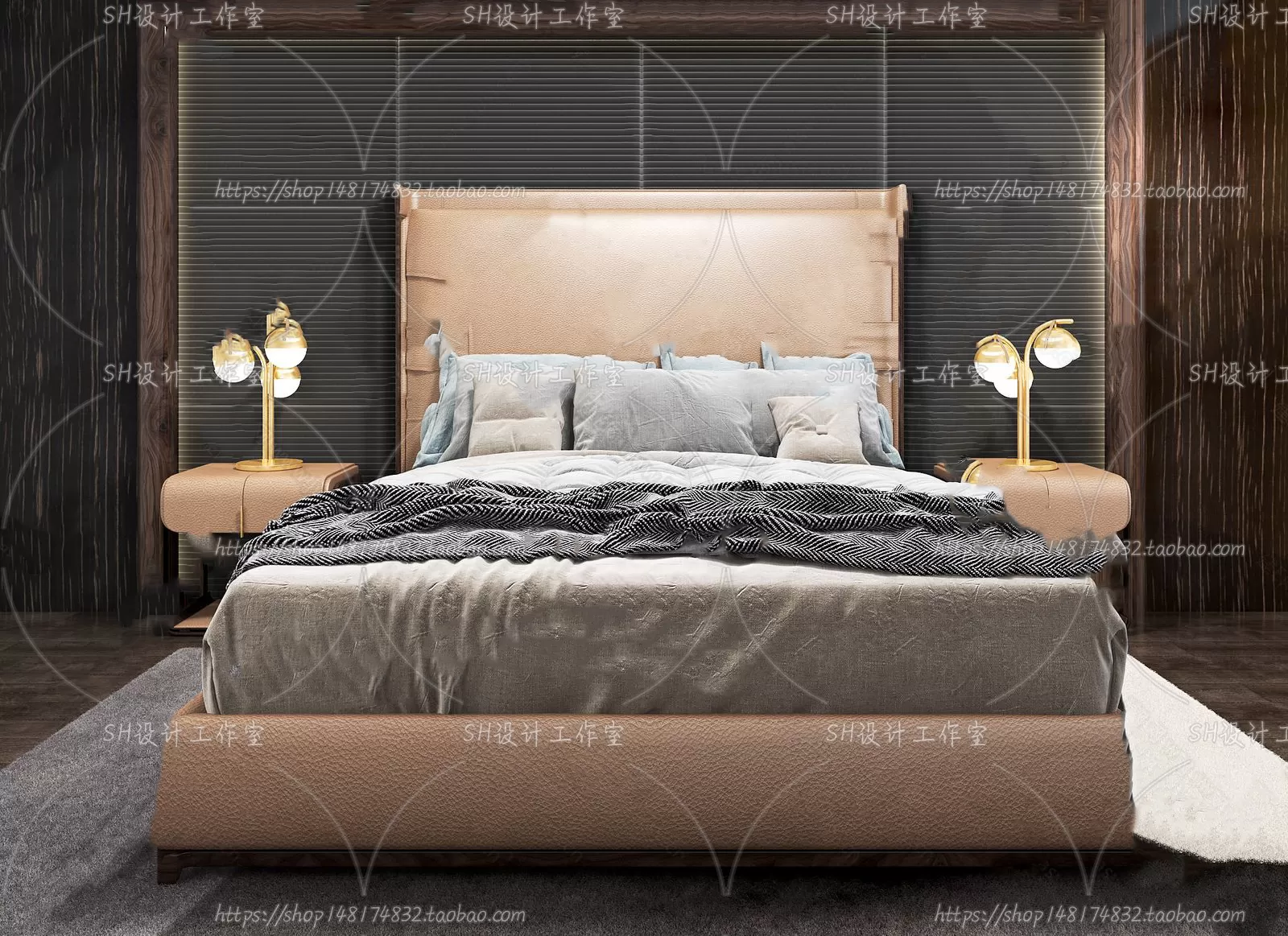 3DSKYFREE – BED 3DS MAX MODELS