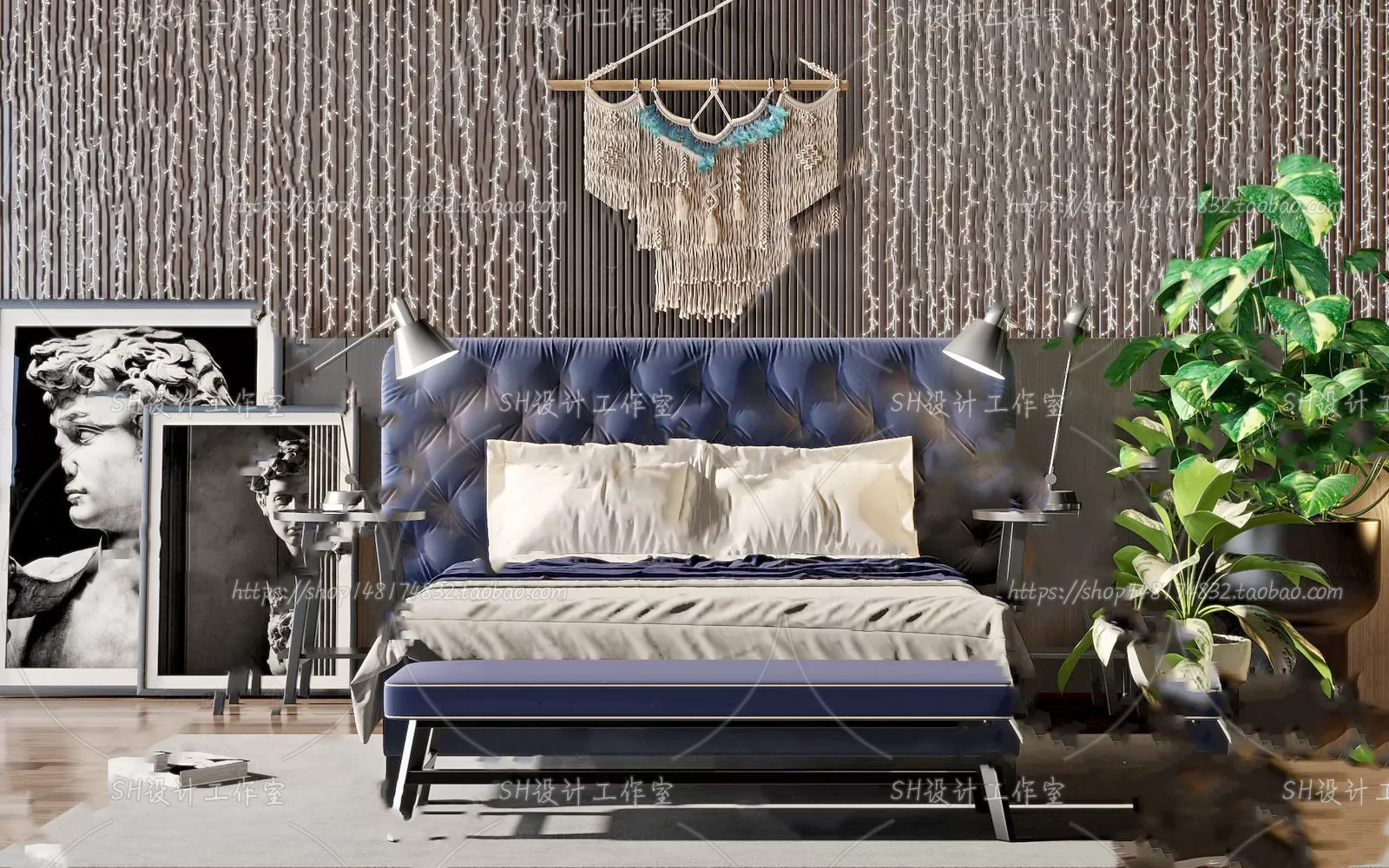 3DSKYFREE – BED 3DS MAX MODELS