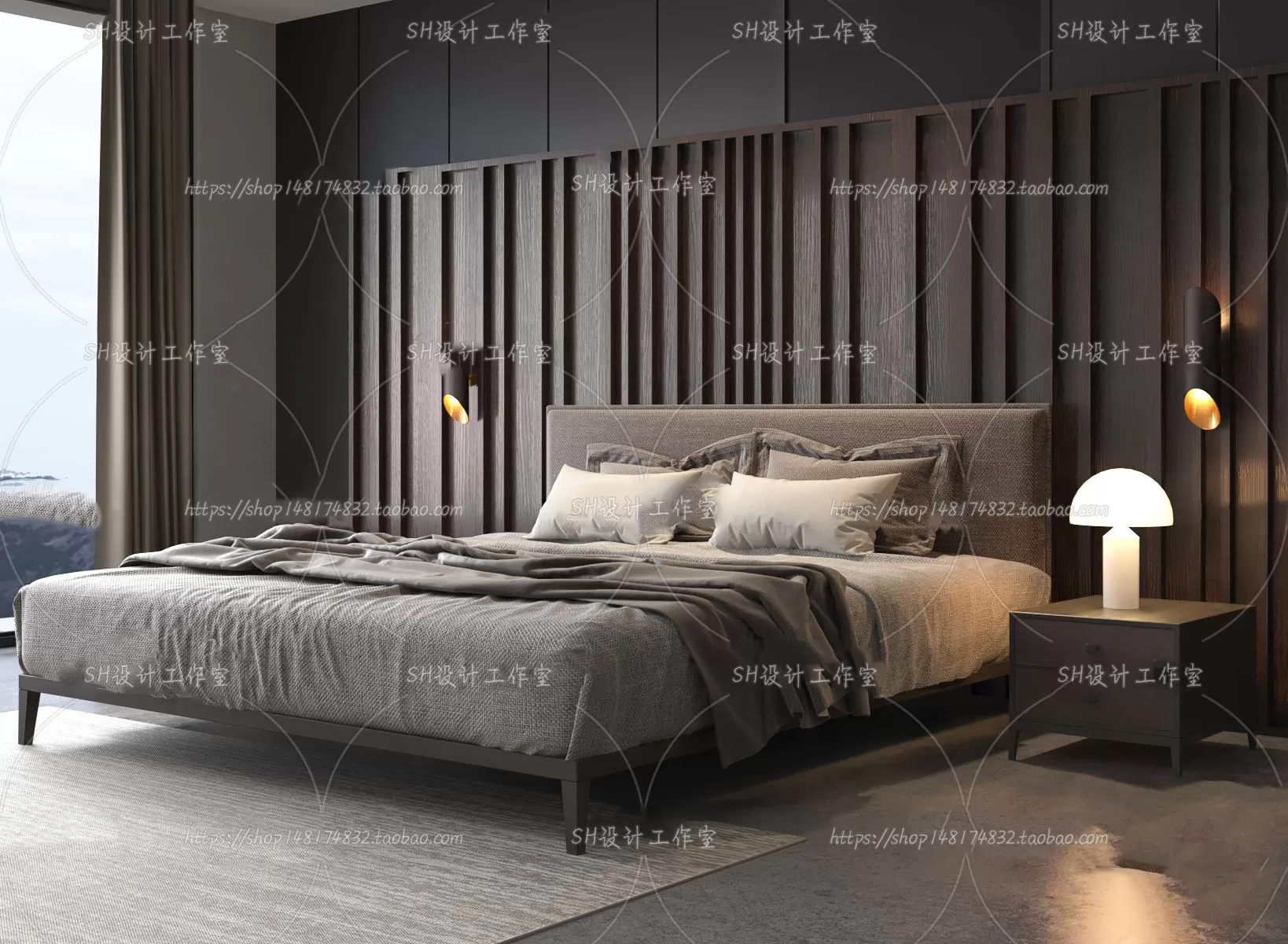 3DSKYFREE – BED 3DS MAX MODELS