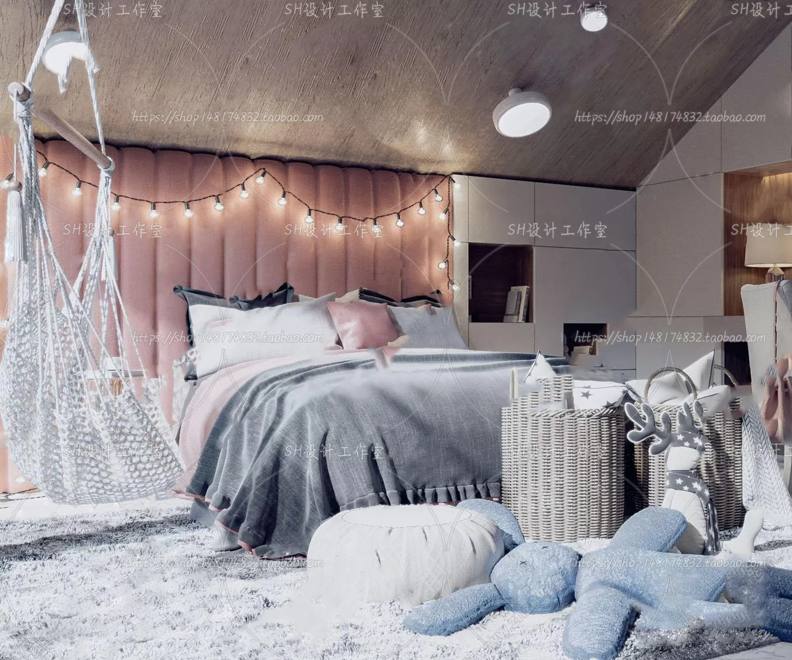 3DSKYFREE – BED 3DS MAX MODELS