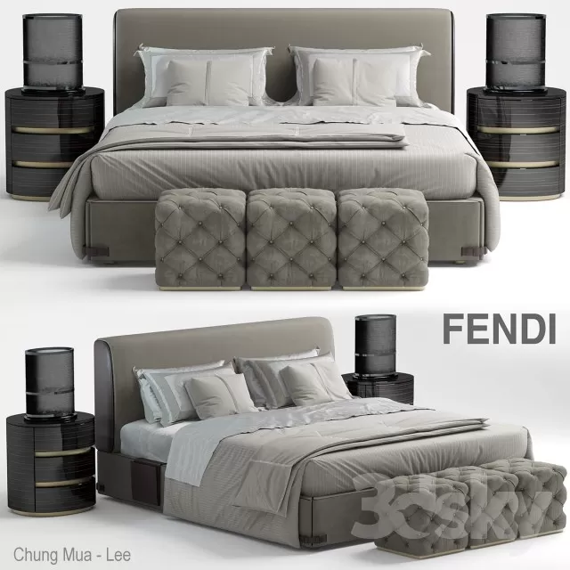 3DSKYFREE – BED 3DS MAX MODELS