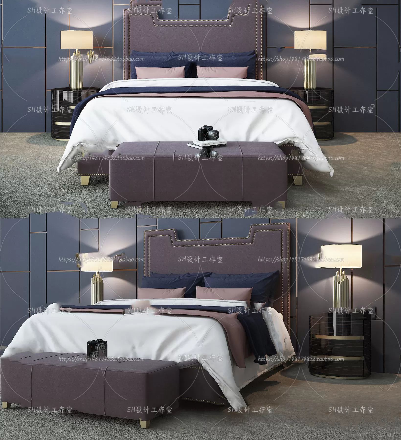 3DSKYFREE – BED 3DS MAX MODELS