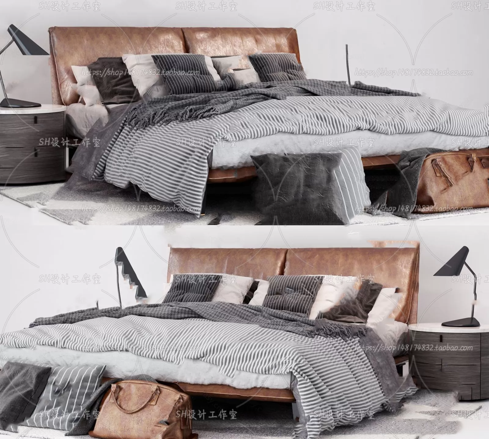 3DSKYFREE – BED 3DS MAX MODELS