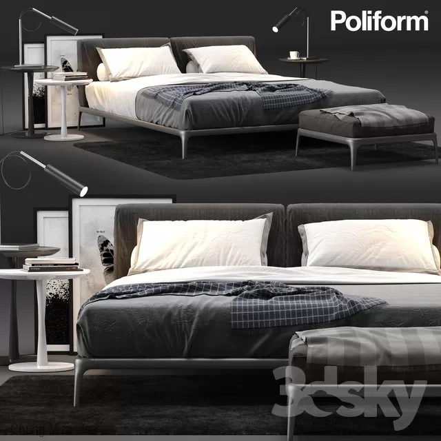 3DSKYFREE – BED 3DS MAX MODELS