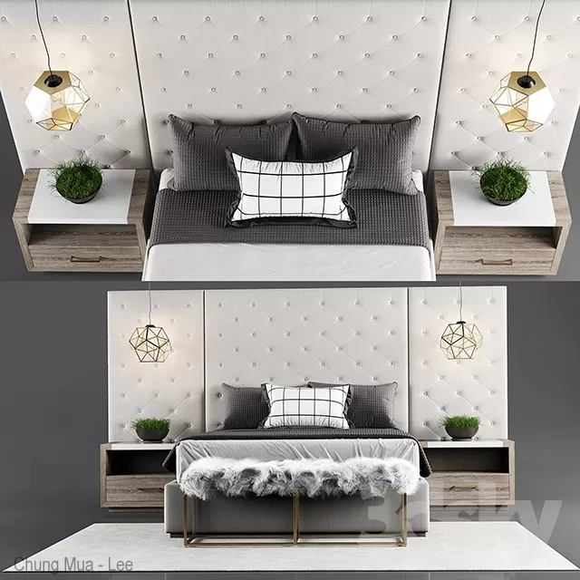 3DSKYFREE – BED 3DS MAX MODELS