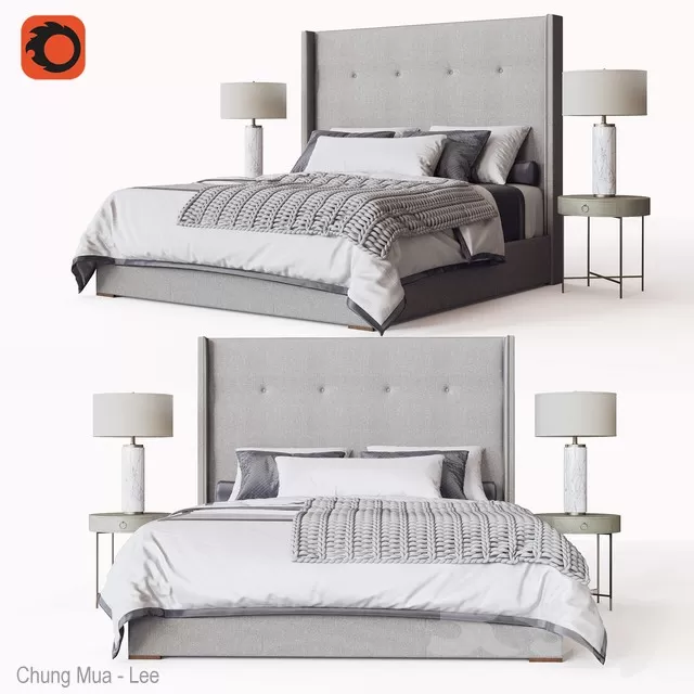 3DSKYFREE – BED 3DS MAX MODELS