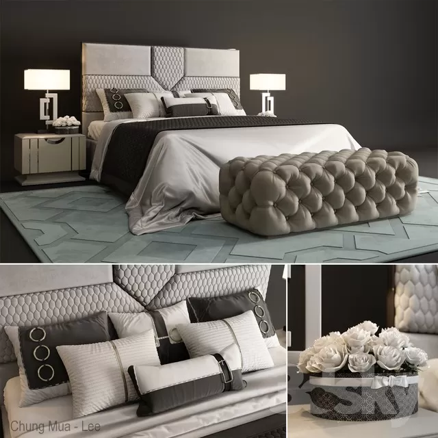 3DSKYFREE – BED 3DS MAX MODELS