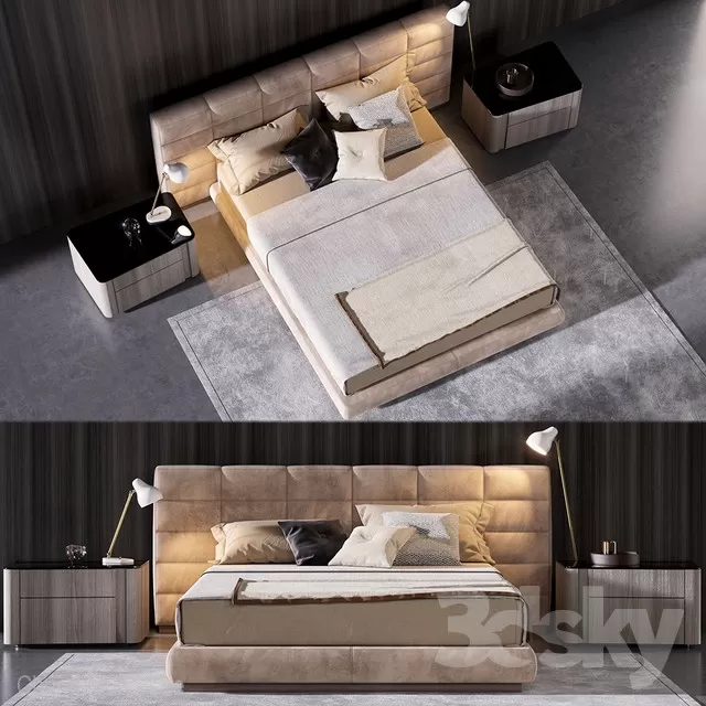 3DSKYFREE – BED 3DS MAX MODELS