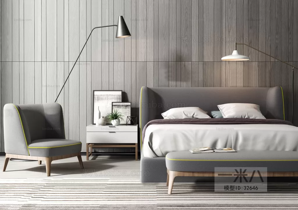 3DSKYFREE – BED 3DS MAX MODELS