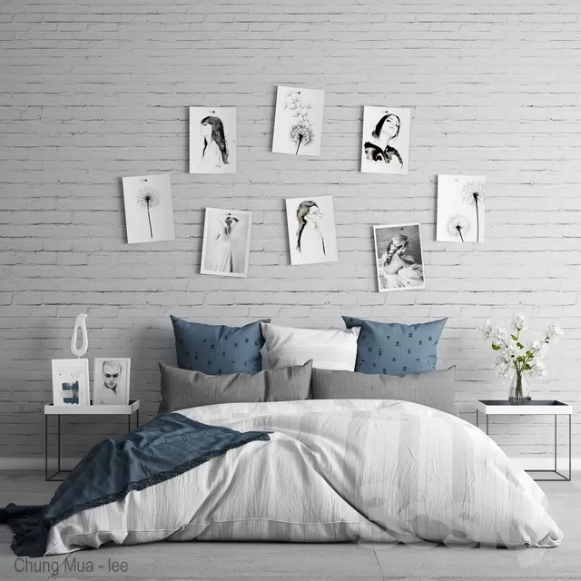 3DSKYFREE – BED 3DS MAX MODELS