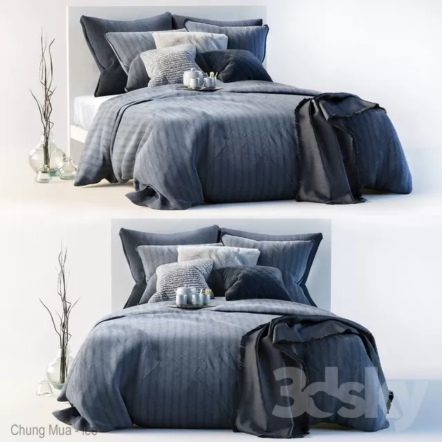 3DSKYFREE – BED 3DS MAX MODELS
