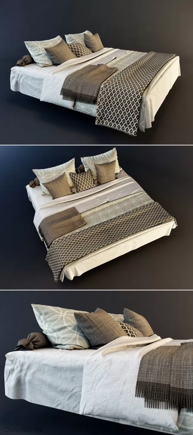 3DSKYFREE – BED 3DS MAX MODELS