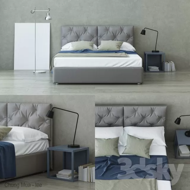 3DSKYFREE – BED 3DS MAX MODELS