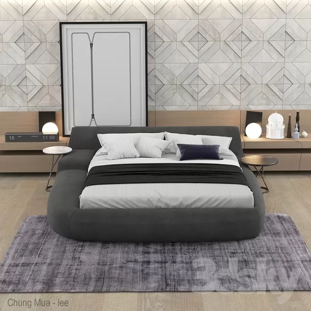 3DSKYFREE – BED 3DS MAX MODELS