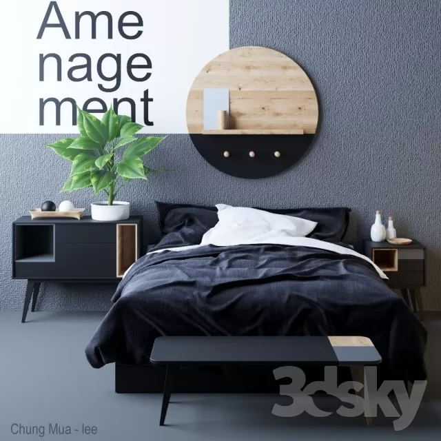 3DSKYFREE – BED 3DS MAX MODELS