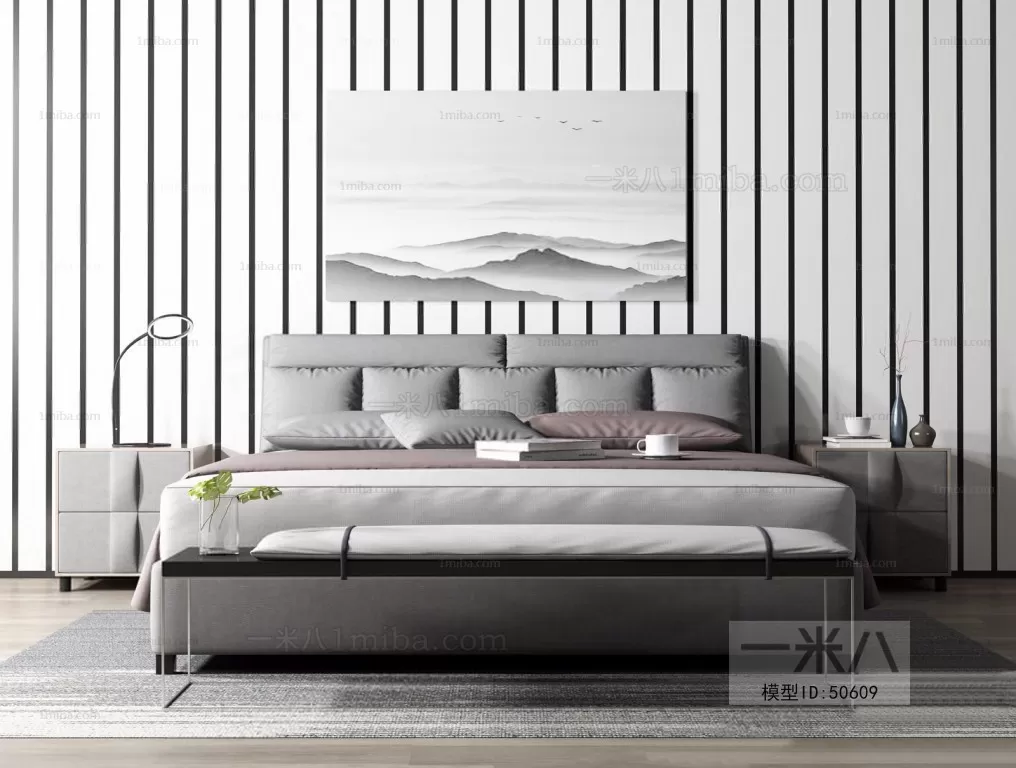 3DSKYFREE – BED 3DS MAX MODELS