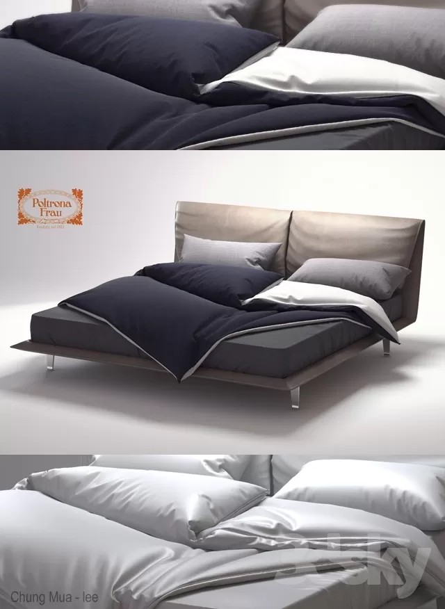 3DSKYFREE – BED 3DS MAX MODELS