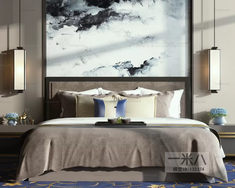 3DSKYFREE – BED 3DS MAX MODELS