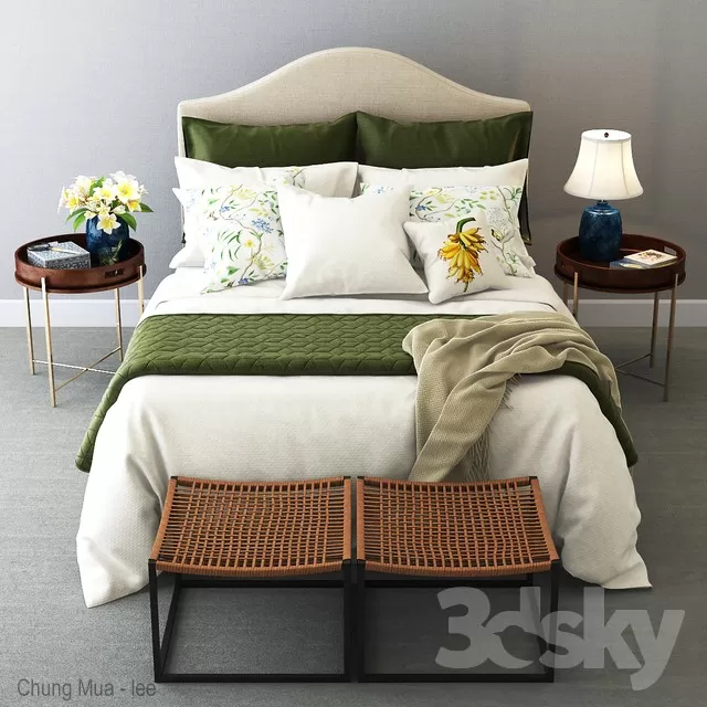 3DSKYFREE – BED 3DS MAX MODELS