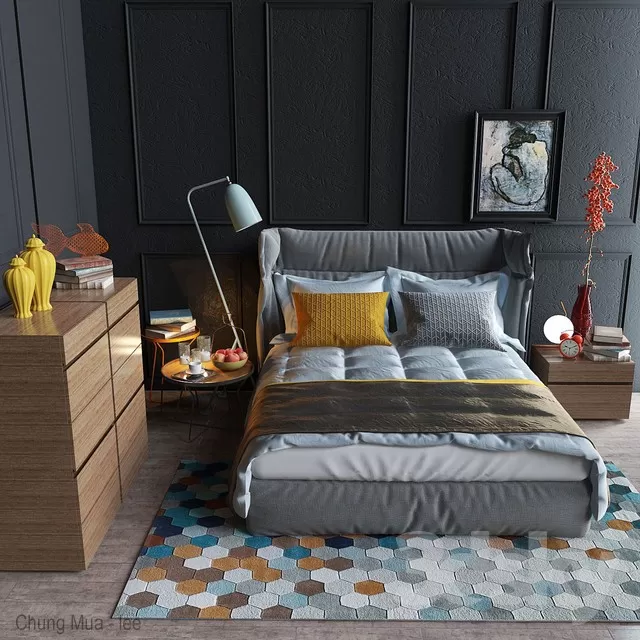 3DSKYFREE – BED 3DS MAX MODELS