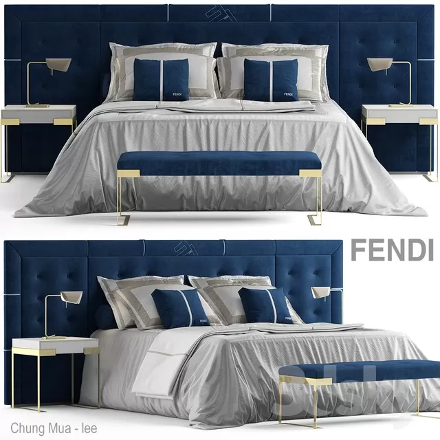 3DSKYFREE – BED 3DS MAX MODELS