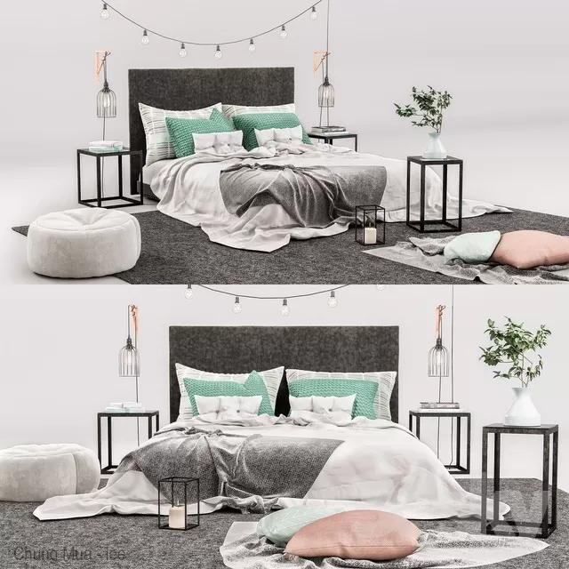 3DSKYFREE – BED 3DS MAX MODELS
