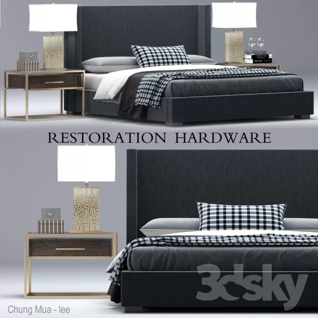 3DSKYFREE – BED 3DS MAX MODELS