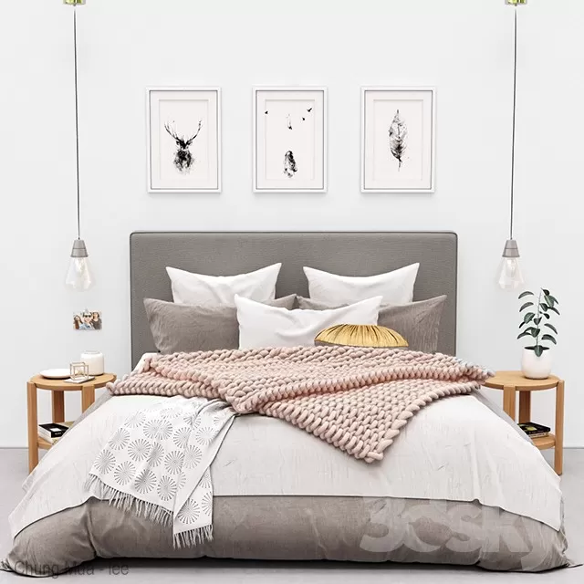 3DSKYFREE – BED 3DS MAX MODELS