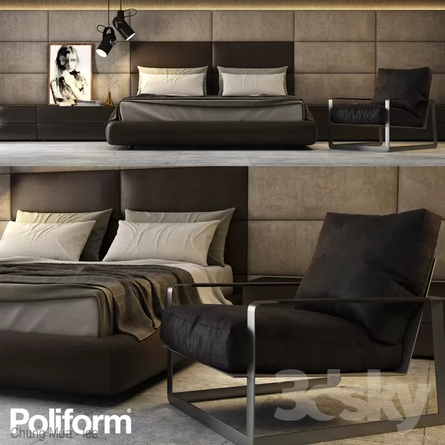 3DSKYFREE – BED 3DS MAX MODELS