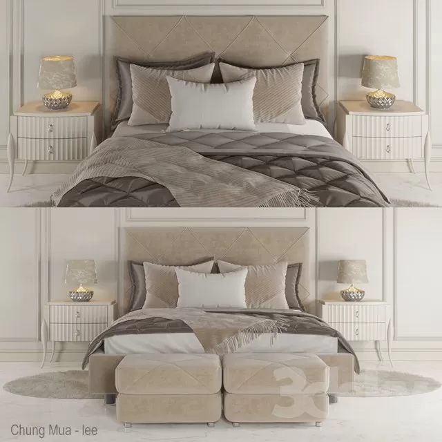 3DSKYFREE – BED 3DS MAX MODELS