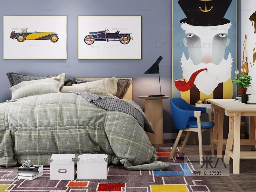 3DSKYFREE – BED 3DS MAX MODELS