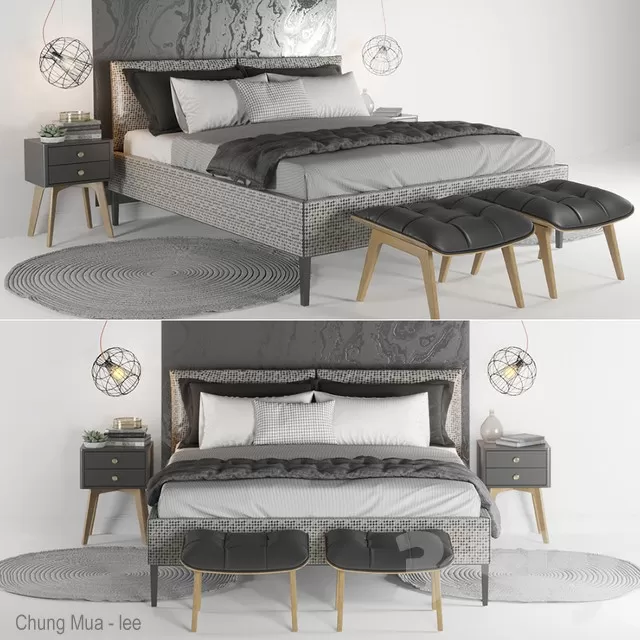 3DSKYFREE – BED 3DS MAX MODELS
