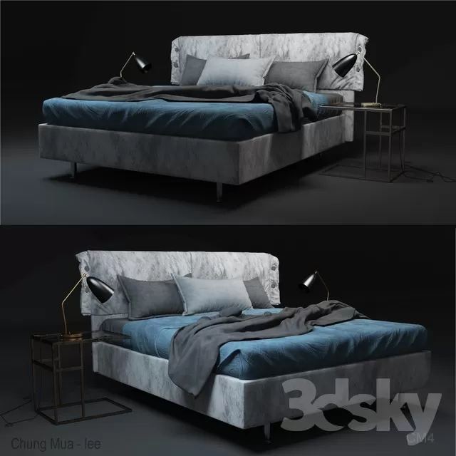 3DSKYFREE – BED 3DS MAX MODELS