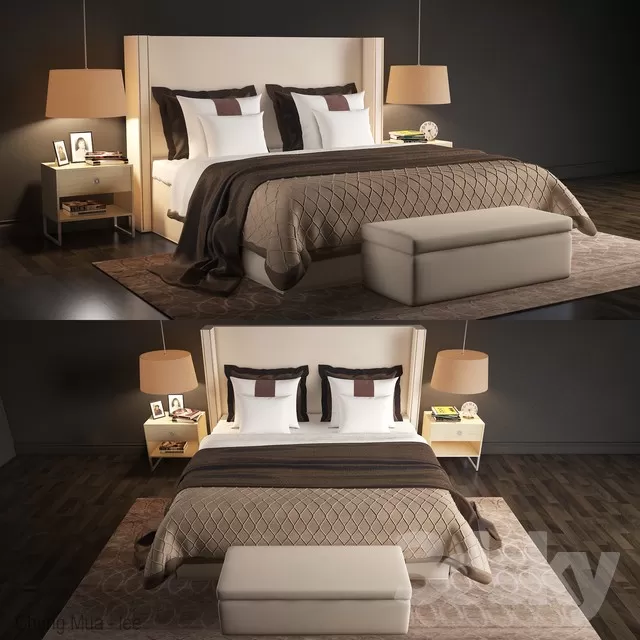 3DSKYFREE – BED 3DS MAX MODELS