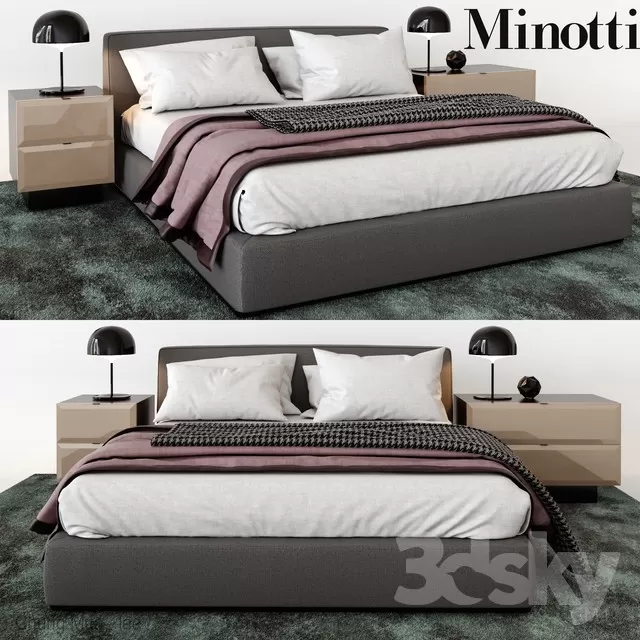 3DSKYFREE – BED 3DS MAX MODELS