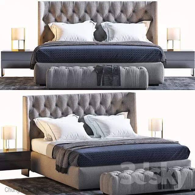 3DSKYFREE – BED 3DS MAX MODELS