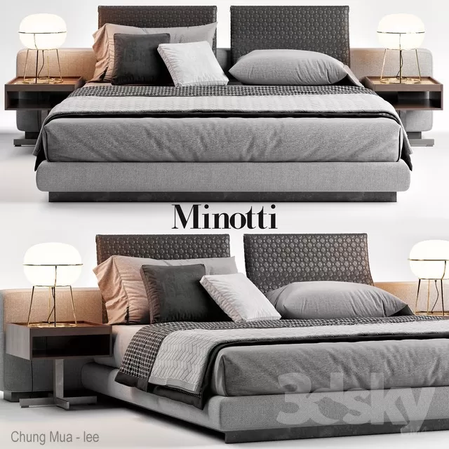 3DSKYFREE – BED 3DS MAX MODELS