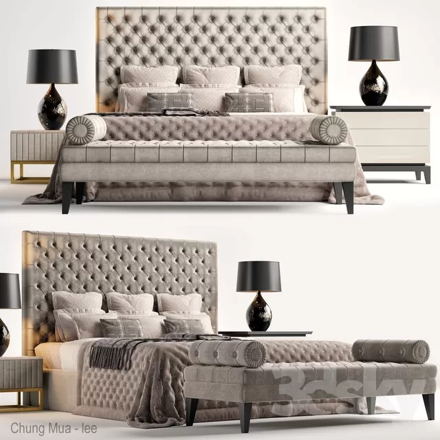 3DSKYFREE – BED 3DS MAX MODELS