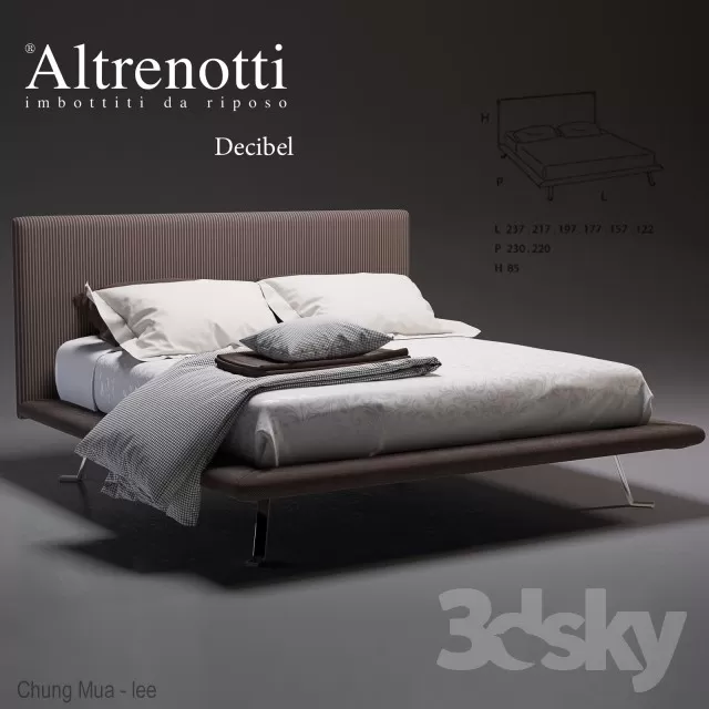 3DSKYFREE – BED 3DS MAX MODELS
