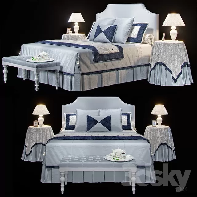 3DSKYFREE – BED 3DS MAX MODELS