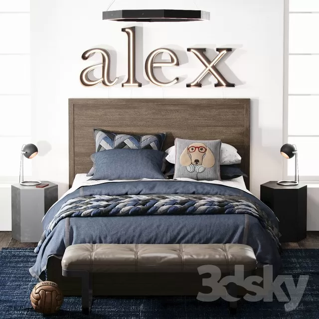 3DSKYFREE – BED 3DS MAX MODELS