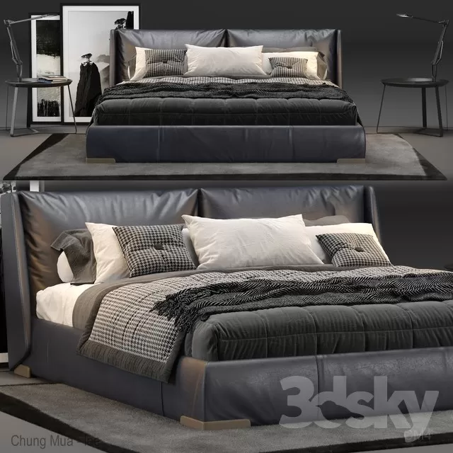 3DSKYFREE – BED 3DS MAX MODELS