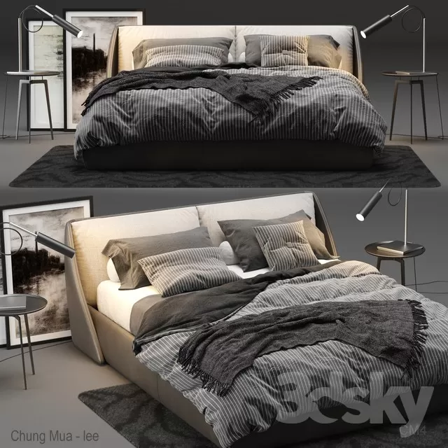 3DSKYFREE – BED 3DS MAX MODELS