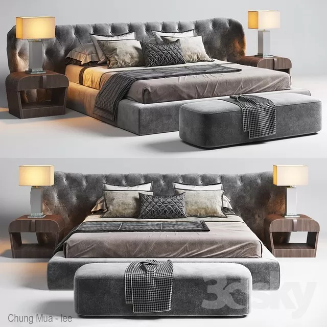 3DSKYFREE – BED 3DS MAX MODELS
